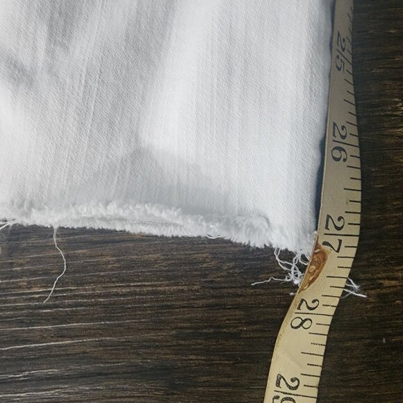 J.Crew Women's Jeans Toothpick Skinny Mid-Rise‎ Ankle White  Denim Size 26 - Picture 4 of 5